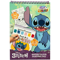 Libro acuarelas Stitch