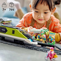  LEGO City Tren de Pasajeros de Alta Velocidad, Juguete, Vehículo Teledirigido para Niños y Niñas de 7 Años o Más con Luces y Vías Nº Piezas: 764