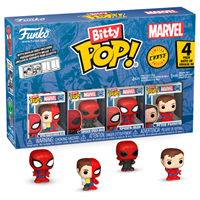 Blister 4 figuras Bitty POP Marvel Spider-Man Parker Split