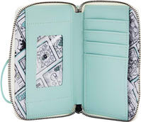 Loungefly Casper the Friendly Ghost Glow Cartera con cremallera alrededor, Blanco, Plegable